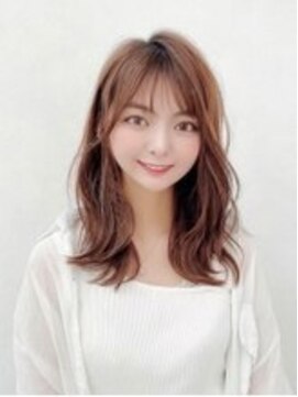 ジュネス 銀座(JYUNESU) 小顔になるセミロングレイヤー♪透け感カラーで艶々な髪へ