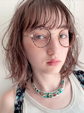 フランチェスカ(Francesca) 外個人風シースルーバング　ボブ/結べるボブ/ボブディ/くるくる