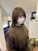 トレス(TRESS)&nbsp;ミニボブ　顔まわりレイヤー　ウルフボブ　オリーブ