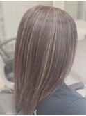 #ハイライト#ミディアム#白髪ぼかし#レイヤー#N.カラー