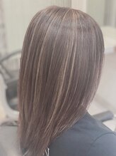 ヘアーデザインムーヴ(Hair design MOVE) #ハイライト#ミディアム#白髪ぼかし#レイヤー#N.カラー