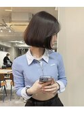 ゆるまきタッセルカット/タッセルカット/タンバルモリ/韓国ボブ