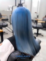 アンバランスオオサカ(UNBALANCE OSAKA)&nbsp;★くすみブルー/インナーカラー/アンブレラカラー【JUNYA】