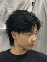 バース 梅田中崎町店(BIRTH)&nbsp;ニュアンスパーマフェザーパーマセンターパート韓国メンズパーマ