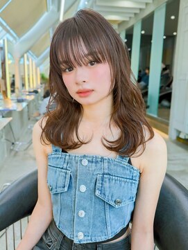 ロンド エスポワール 錦糸町(Lond espoir) 武井/韓国レイヤー小顔黒髪ワンレンボブルフ/ネビージュ