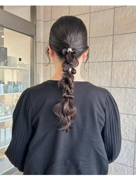 ムーン バイ ケンジ(moon by KENJE) 【hinari】お呼ばれヘア/編みおろしヘアセット