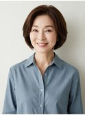 60代にオススメ★ふんわり大人ショートボブ