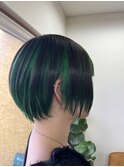 アンブレラカラー 丸みショート