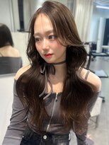 ユーフォリア 渋谷グランデ(Euphoria SHIBUYA GRANDE)&nbsp;オリーブグレージュ 透明感カラー くびれヘア 韓国ヘア 美髪