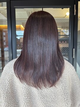ヘア プロデュース キュオン(hair produce CUEON.) pink brown × straight perm
