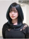 ロングくびれヘアおくれ毛前髪カット美髪_ba549101