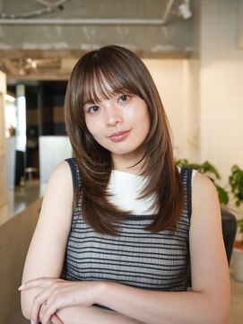 ラヴィズム 小新店(LUVISM) 韓国/顔周りレイヤー/おくれ毛/ベージュ/ダブルカラー/西区/小新