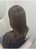 オリーブベージュ / 透明感カラー / 髪質改善