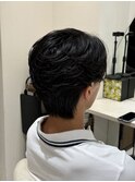ニュアンスパーマセンターパートフェザーパーマ大阪パーマ