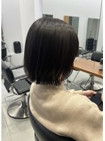 ガリカ 大名(Gallica) <ゲストショット>王道の切りっぱなしボブに黒髪カラー