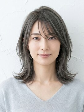 と和×美髪クリニック 巣鴨店 30代40代必見！大人グレージュ×外ハネレイヤーミディアム