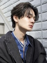 ロンドアンメゾン 原宿(Lond un Maison.) men's/メンズ/リバースセンターパート/黒染め/ニュアンスパーマ