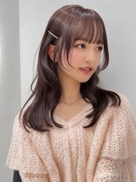 エヌアイ オモテサンドウ(ni omotesando)&nbsp;上品韓国◇暗め透明感ラベンダーグレージュ顔周りレイヤー