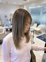 ケンジ 平塚 アネッタ(KENJE annetta)&nbsp;ワンホンレイヤー/ミルクティーブロンド/ダークブルー/平塚