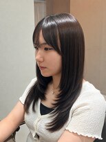 ヒョンミョン ライズバイレボ 取手店(hyon myon/RISE by REVO)&nbsp;チョコレートブラウン/レイヤーカット【取手/取手駅】
