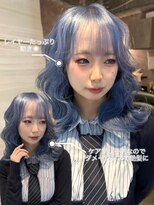 ラビス 赤羽(Lovis)&nbsp;《高橋亜美》PaleBlue/赤羽/ハイトーン/ケアブリーチ/髪質改善