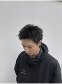 スパイキーショート/黒髪ショート/メンズ/10代、20代、30代