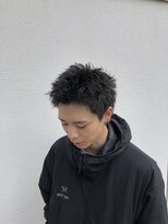 アンサ 伏見桃山店(ANSA)&nbsp;スパイキーショート/黒髪ショート/メンズ/10代、20代、30代