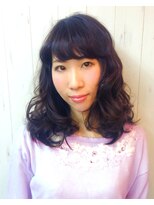 カラフル ヘアー(Colorful hair)&nbsp;ふんわりパーマ＆ブルーベリーアッシュカラー