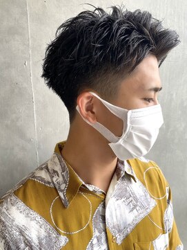 アリスバイアフロート 自由が丘(ALICe by AFLOAT) 刈り上げツーブロ七三アップバング