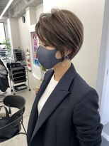 ジルブラン 錦糸町(JIL BLAN)&nbsp;大人可愛い丸みショート×デザインハイライトオージュアTr！