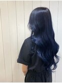 暗カラー/韓国風/ブルーブラック/イルミナカラー/透明感