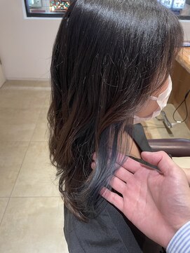 ネオリーブニコ 大井町店(Neolive Nico) インナーカラー　ブルー