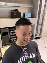 フランクスバーバーザスタンド(Frank’s barber the stand)&nbsp;スキンフェードボウズアップバングベリーショートF