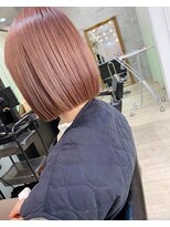 エヌプラス(N+)&nbsp;切りっぱなしボブ/エアリーロング/美髪/ピンクブラウン