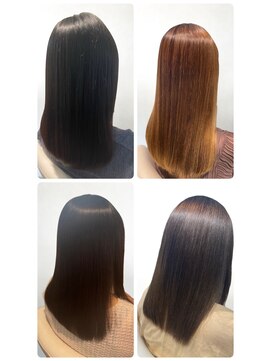 美容室フルール 20代30代40代髪質改善カラーショコラアッシュ艶感