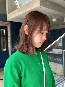 ヲタク(wotaku.) くびれレイヤーくびれカットグレージュナチュラルブラウンボブ