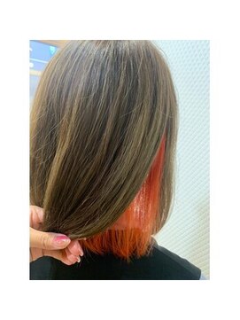 ヘアー ラルゴ(HAIR LARGO) インナーカラー(オレンジ)