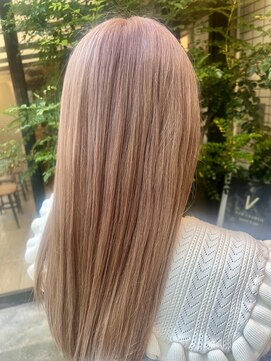 ヴァンカウンシル 立川店(VANCOUNCIL) ピンク×ベージュ　ハイトーンカラー