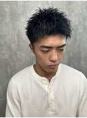 スパイキーショートツイストスパイラルパーマラルフカール