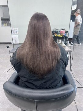 ガルボヘアー 桟橋店(garbo hair) グレージュ　ハイトーン　ケアブリーチ　ダブルカラー