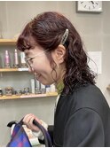 ボブパーマ/ハードパーマ/暖色パーマ/くるくるパーマ