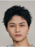 渋谷スパイキーパーマ大人ビジネスツイストショートルーズ２０代