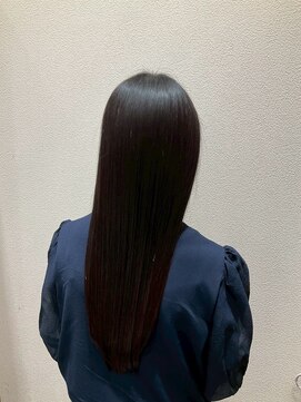 髪質改善暗髪ツヤ髪ストレートロング＊縮毛矯正＊20代30代