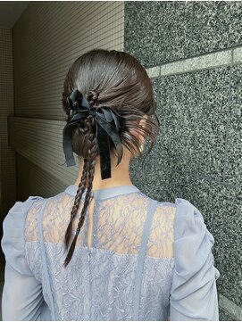 カチモリヘア／三つ編み/タイトシニョン