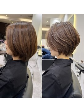 バンプ ギンザ(BUMP GINZA) 30代40代50代ショート白髪ぼかし銀座丸みくびれ井