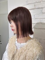 レーヴバイキートス(REVE by kiitos)&nbsp;大人可愛いピンクブラウン×ボブ