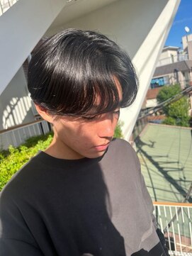 ワンズ リー 下北沢店(ONE's ly) センターパート波巻きパーマニュアンスパーマ