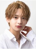 波巻きツイスパセンターパートメンズスパイラルショート