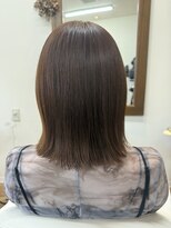 アージュ(age)&nbsp;切りっぱなしボブandオレンジブラウン