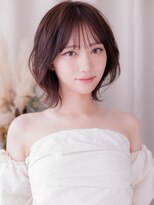 カバーヘア ブリス 志木南口駅前店(COVER HAIR bliss)&nbsp;ひし形レイヤーハッシュカットブリーチなしピンクブラウン20代a